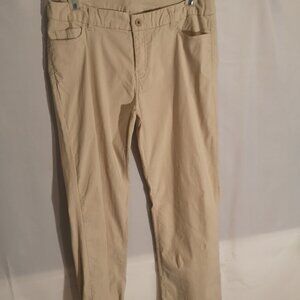 Powder Blu Ladies Size 11-12 Beige Straight Legs Casual Pants